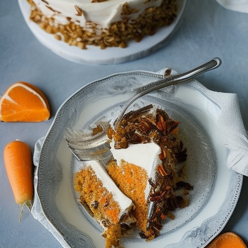 Image de Gâteau aux carottes et glaçage  au fromage frais et érable