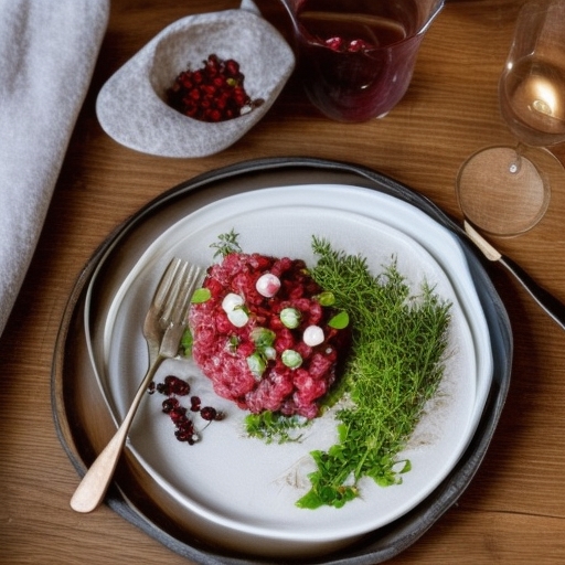 Image de Magret de canard, réduction  de bleuets sauvages et  légumes racines